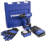 DRILL DRILL 18V, 70NM, 2X 5.0AH BATTERY, 6.5A QUICK CHARGER, RAWLCASE